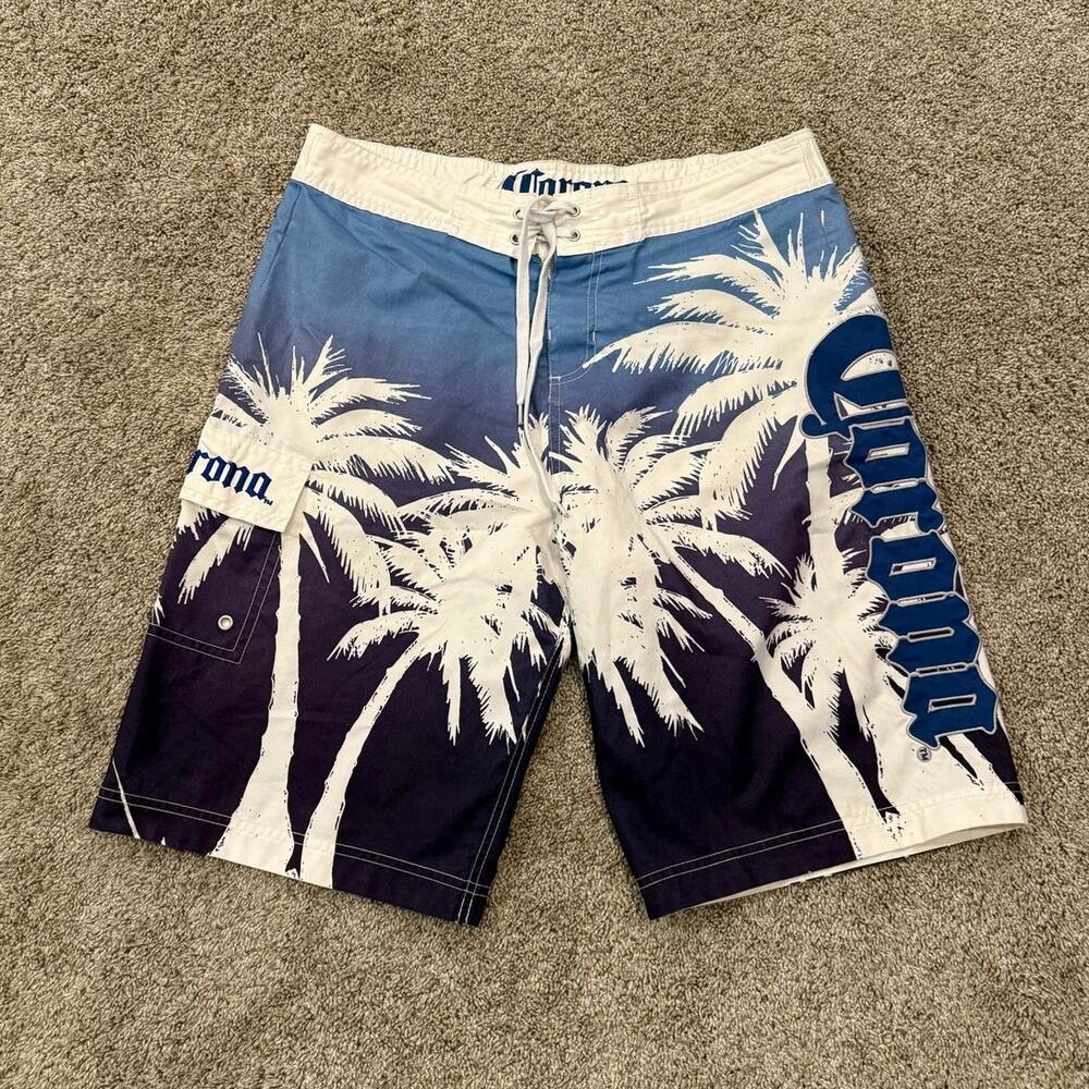 Y2K Corona Extra Beer Swimtrunks Men size Large